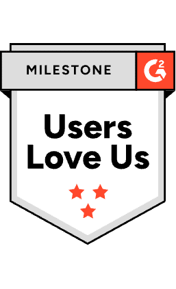 G2 Users Love Us milestone badge